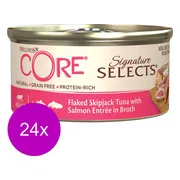 24x Wellness Core Kattenvoer Signature Selects Flaked Tonijn - Zalm 79 gr