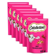 6x Catisfactions Kattensnack Rund 60 gr
