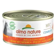 48x Almo Nature HFC Complete Kattenvoer Nat Graanvrij Kip & Wortel 70 gr