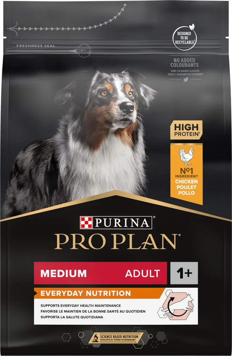 Pro Plan Hondenvoer Droog Adult Medium Everyday Nutrition Kip 3 kg
