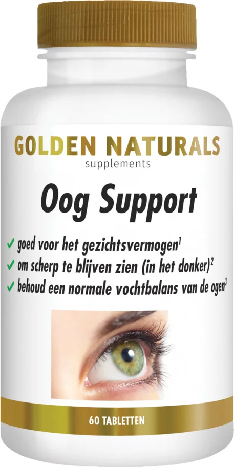 2x Golden Naturals Oog Support 60 vegacapsules