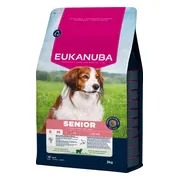 3x Eukanuba Hondenvoer Droog Life Care Dog Senior Small/Medium Lam en Rijst 3 kg