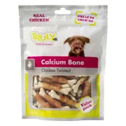 15x Truly Hondensnack Calcium Bone Chicken Twisted 90 gr