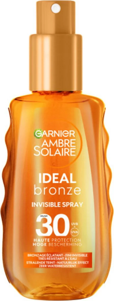 3x Garnier Ambre Solaire Ideal Bronze Onzichtbare Beschermende Spray SPF 30 150 ml