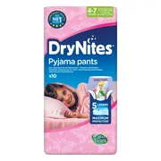 Huggies DryNites Girls Maat M (17-30kg) 10ST