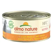 48x Almo Nature HFC Complete Kattenvoer Nat Kitten Kip 150 gr
