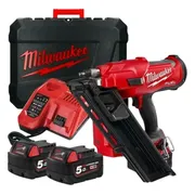 Milwaukee M18 FUEL™ FFNS-502C Accu Constructie Tacker enkelschot 18V 5.0Ah in koffer - 4933478302