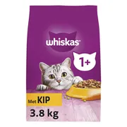 Whiskas 1+ Adult Katten Droogvoer Kip 3,8 kg