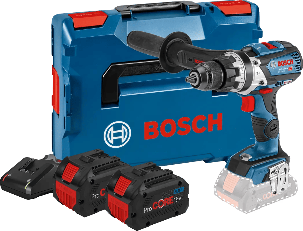 Bosch Professional GSR 18V-110 C 8,0 Ah ProCORE Accu (2x) Starterspakket