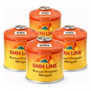 SMH LINE® Gascartridge - 4x 500g - Gascartouche - EN417 Schroefventiel