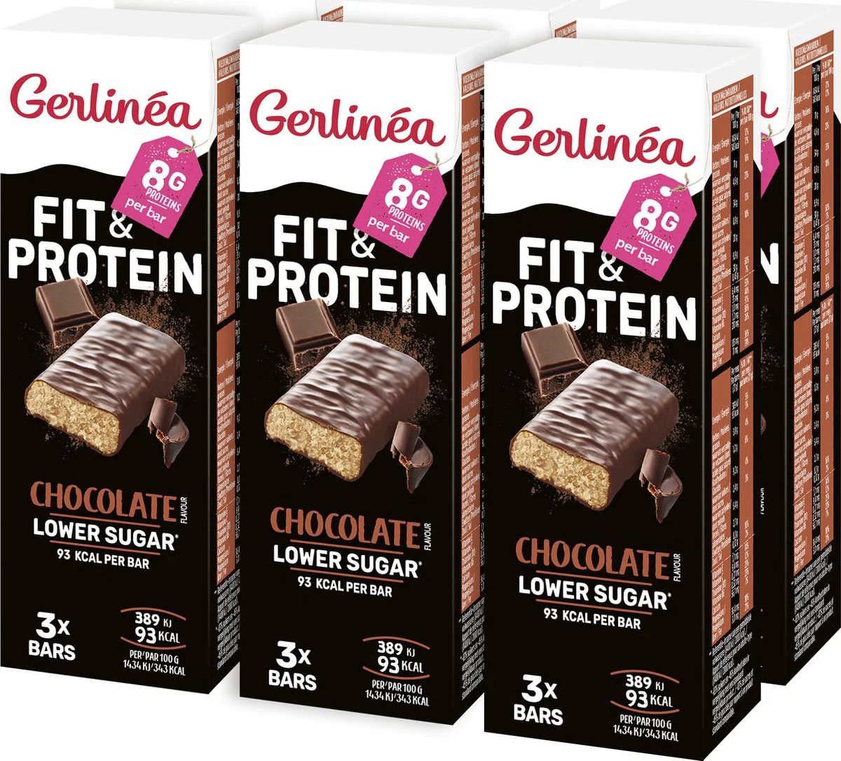 6x Gerlinea Repen Chocolade 3 x 27 gr