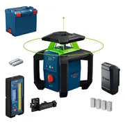 Bosch Professional GRL 18V-4-34 CVG Accu rotatielaser groen + LR45 ontvanger 18V Basic Body in L-Boxx - 0601061H01