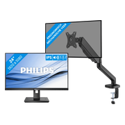 Philips 242B1G/00 + BlueBuilt Monitorarm Mechanische Veer voor 1 Monitor