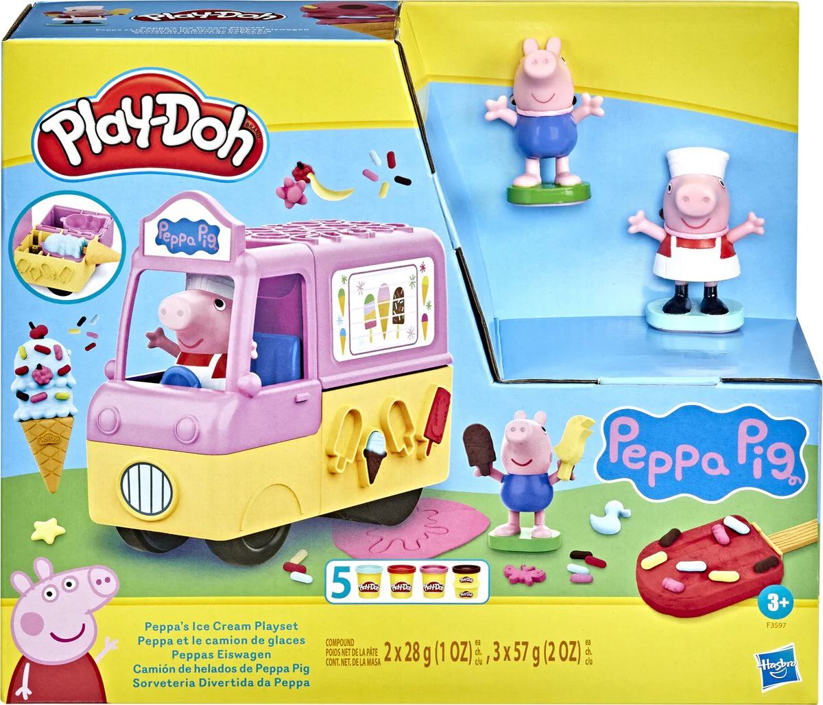 Play-Doh Peppas IJsjes Speelset - Boetseerklei - Inclusief 5 Play-Doh potjes