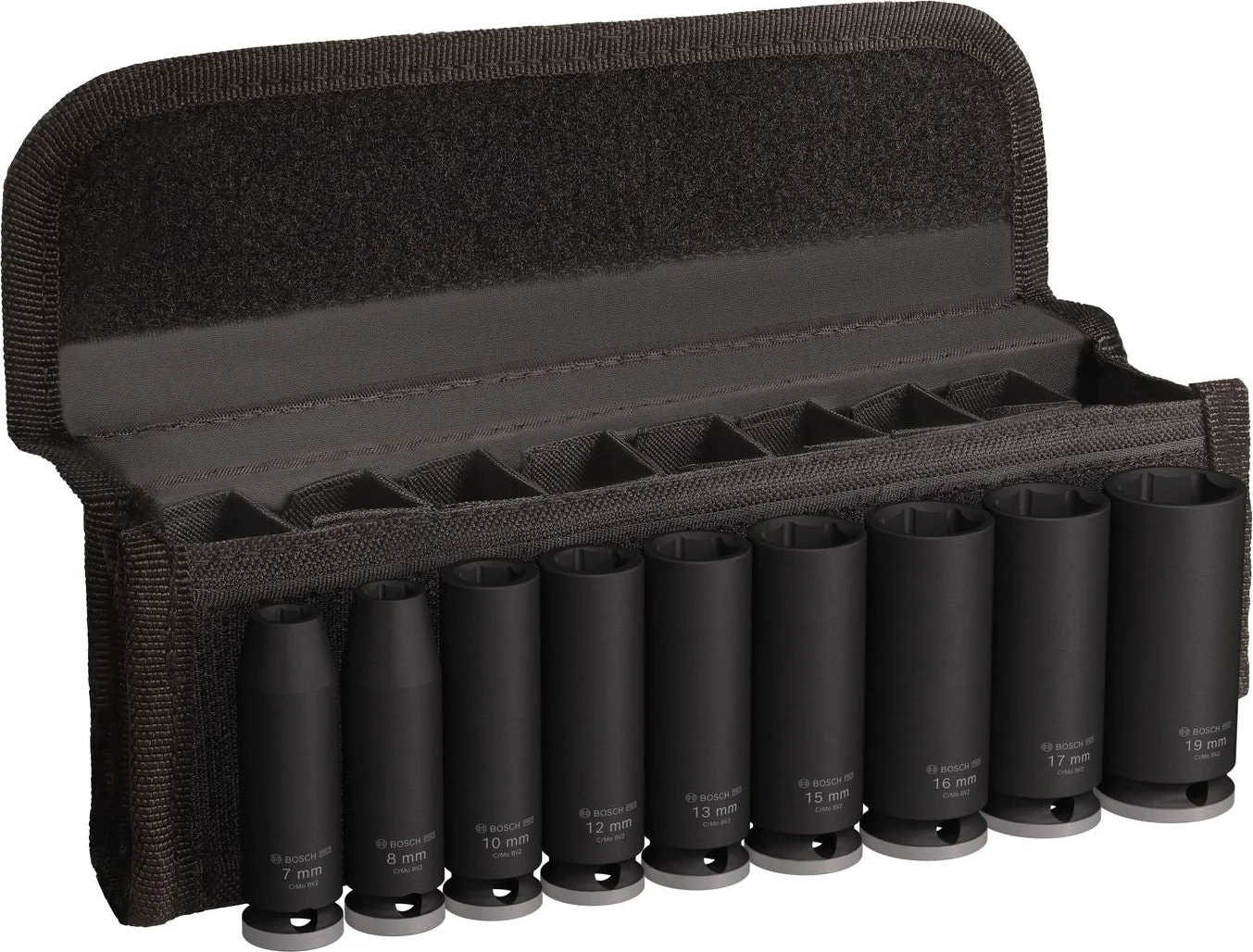 Bosch Professional PRO Impact krachtdoppenset lang 3/8" 9-delig - 2608003037