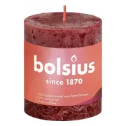 Rustieke Stompkaars Velvet Red 80/68