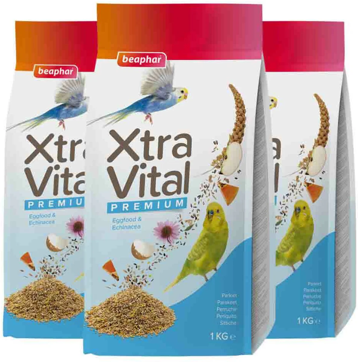 3x Beaphar XtraVital Parkiet 1 kg