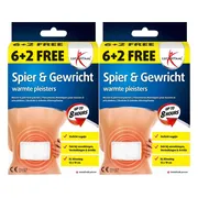 2x Lucovitaal Spier & Gewricht Warmtepleister Rug Maxi 8 stuks