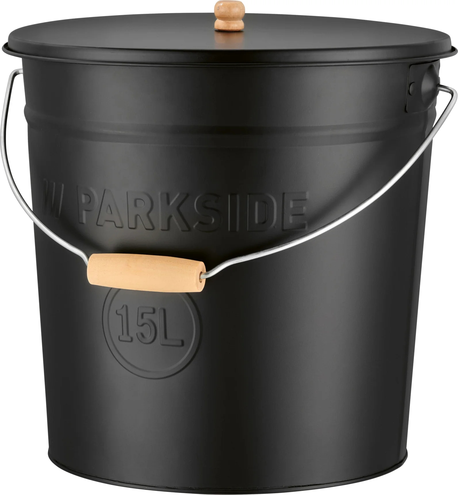 PARKSIDE Aschemmers, met deksel, 15 l. (Zwart)