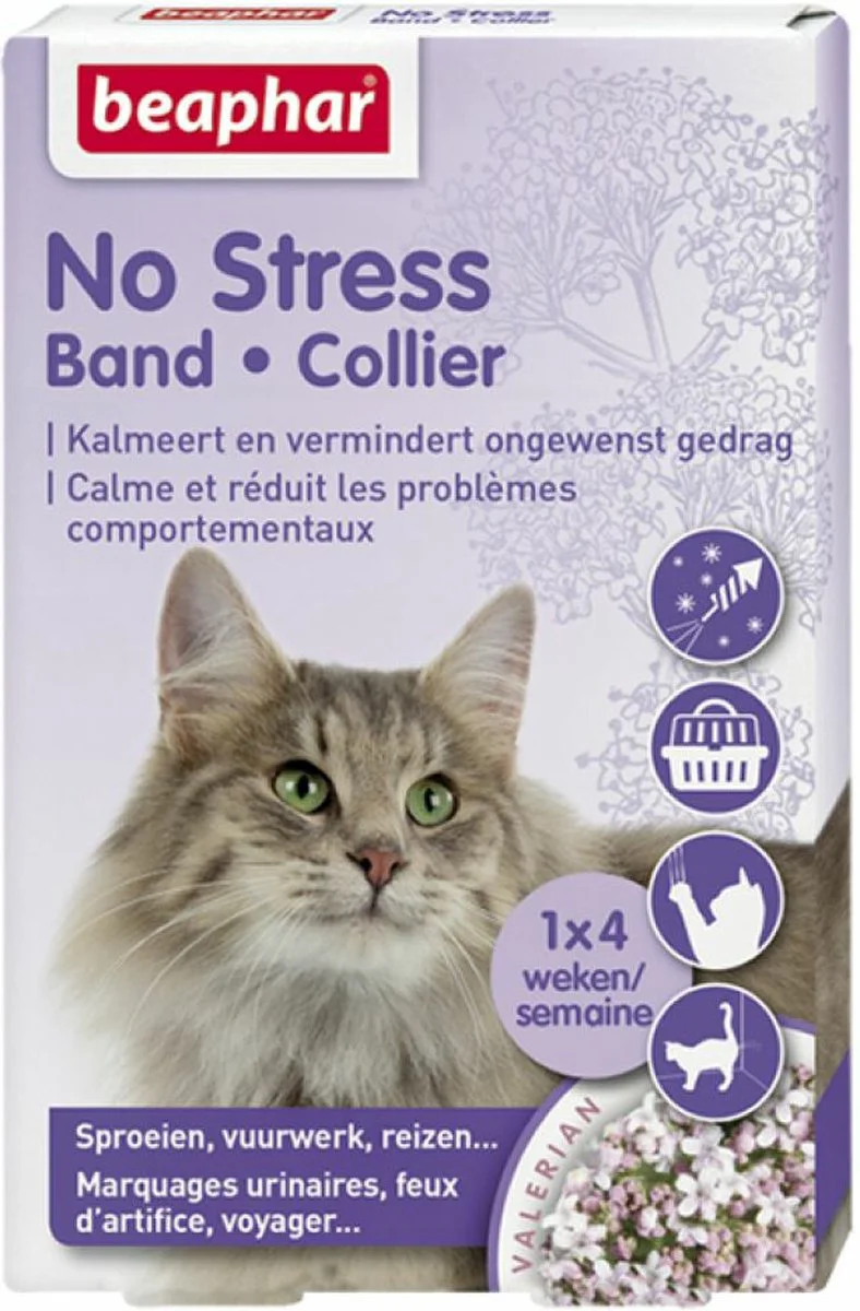 3x Beaphar No Stress Kat Halsband