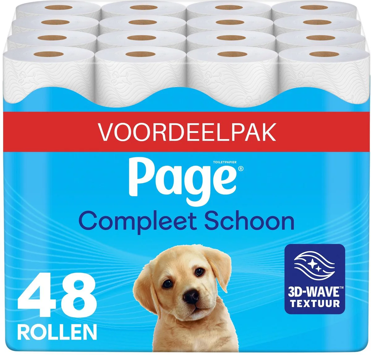 Page® toiletpapier - Compleet Schoon wc papier - 48 rollen - Voordeelverpakking
