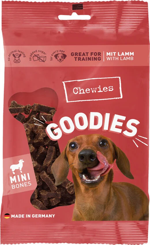Chewies Goodies Hondensnacks Mini Lam 125 gr