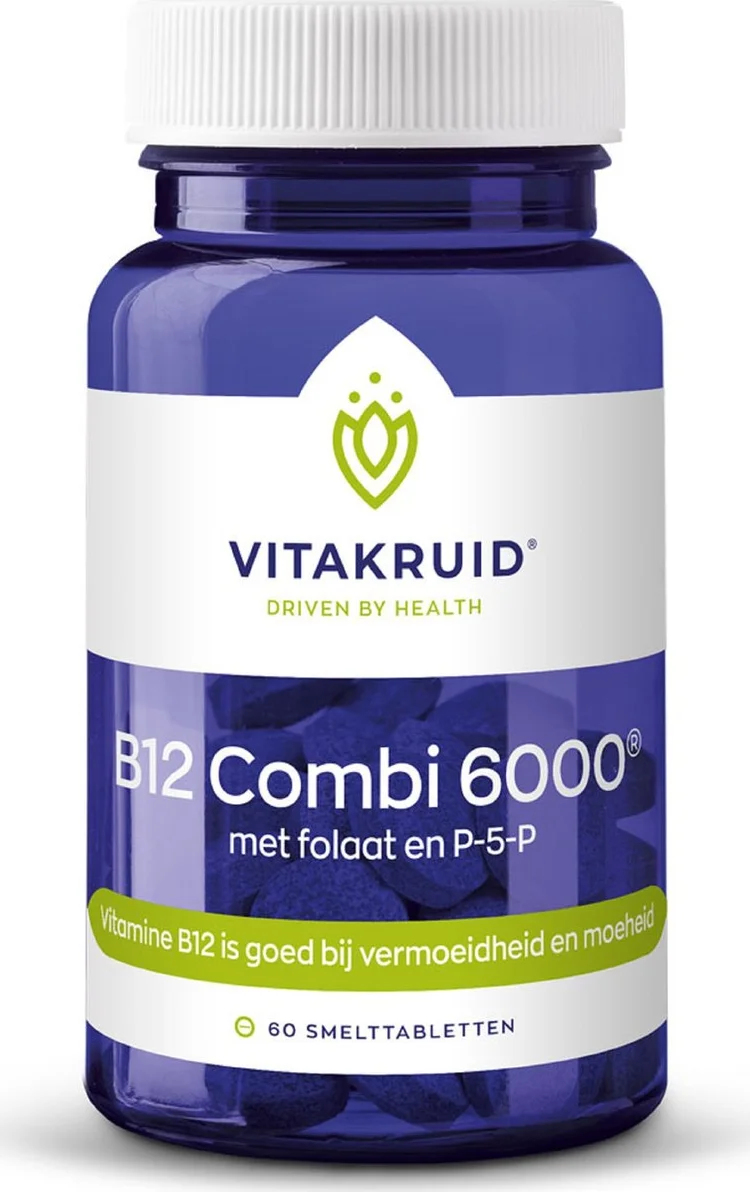 Vitakruid B12 Combi 6000 met folaat en P-5-P 60 tabletten