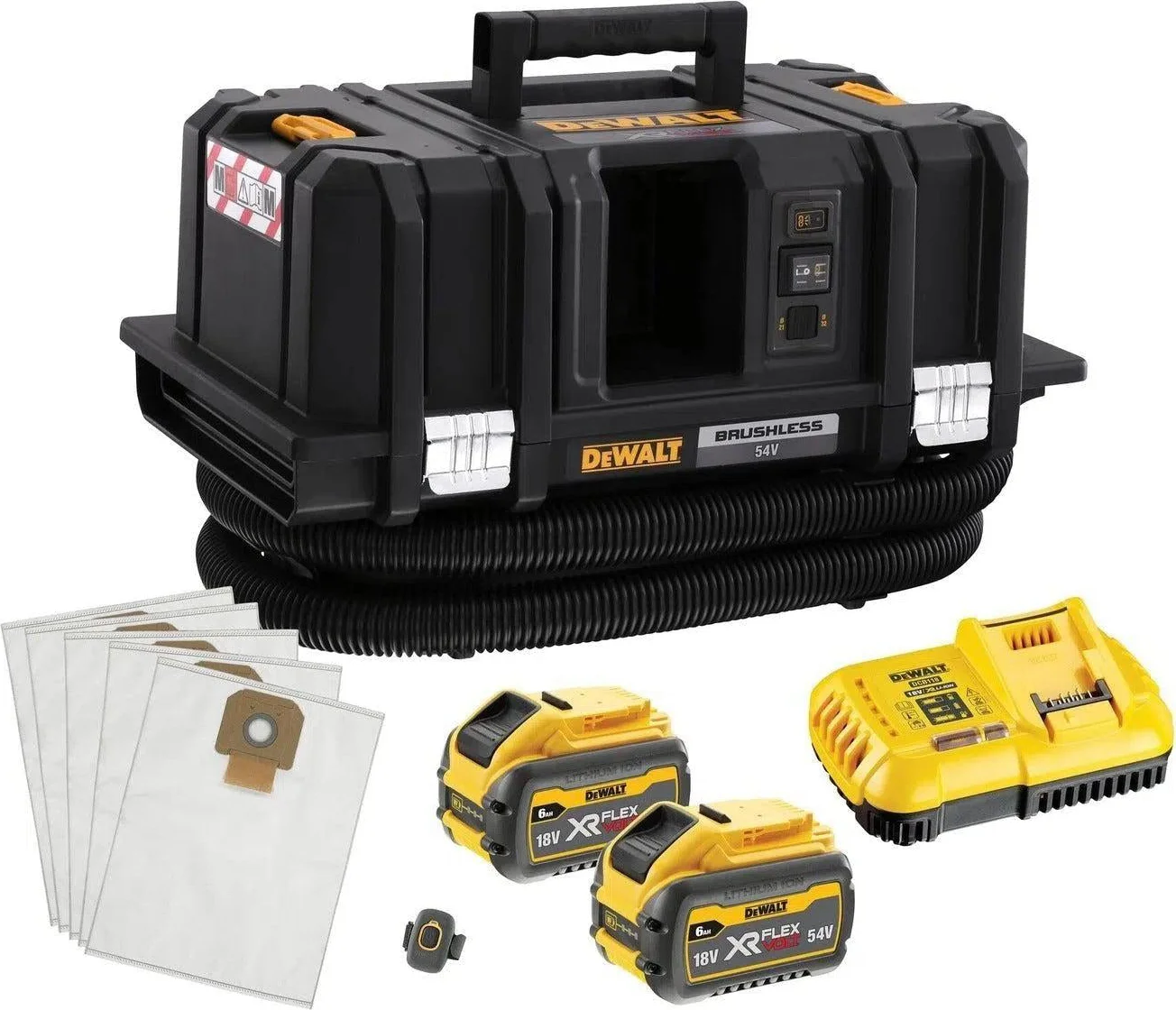 DeWALT DCV586MT2 Accu Nat- en Droogstofzuiger 54V XR FlexVolt 6.0Ah