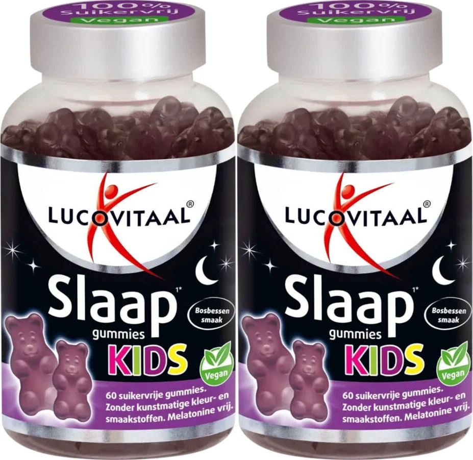 2x Lucovitaal Slaap Gummies Kids Bosbessen 60 gummies