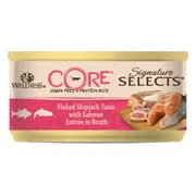 Wellness Core Kattenvoer Signature Selects Flaked Tonijn - Zalm 79 gr