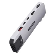 Sitecom MacBook Pro Multiport Hub 6 in 2 Zilver