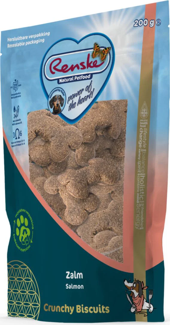 Renske Gezonde Beloning Crunchy Hondensnack Zalm 200 gr