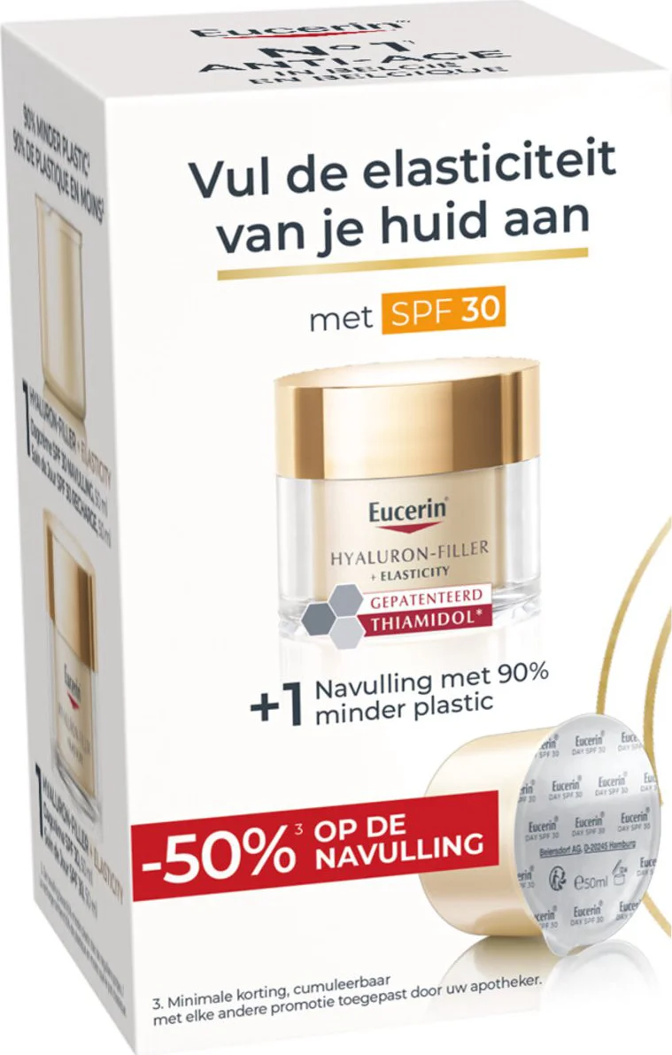 Eucerin Hyaluron-Filler + Elasticity Dagcreme + Navulling SPF 30 1 set