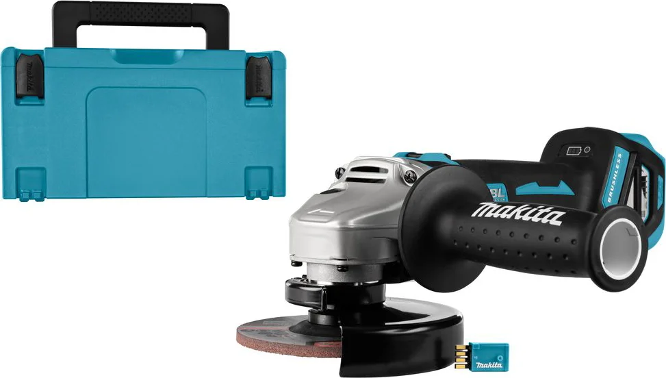 Makita DGA514ZJU Accu haakse slijper 125mm + AWS-zender 18V Basic Body in Mbox