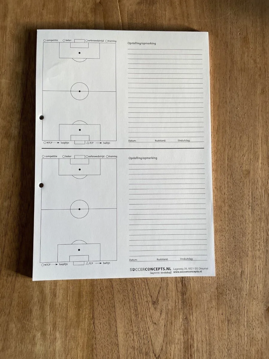 Taktisport Voetbalcompetitieboek - 5-delige set - Met trainersboek - A6 - Voetbal trainingsmateriaal