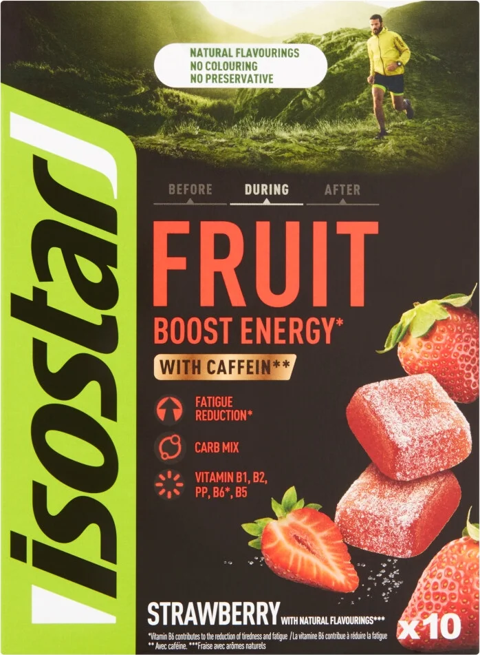 3x Isostar Fruit Boost Strawberry 100 gr