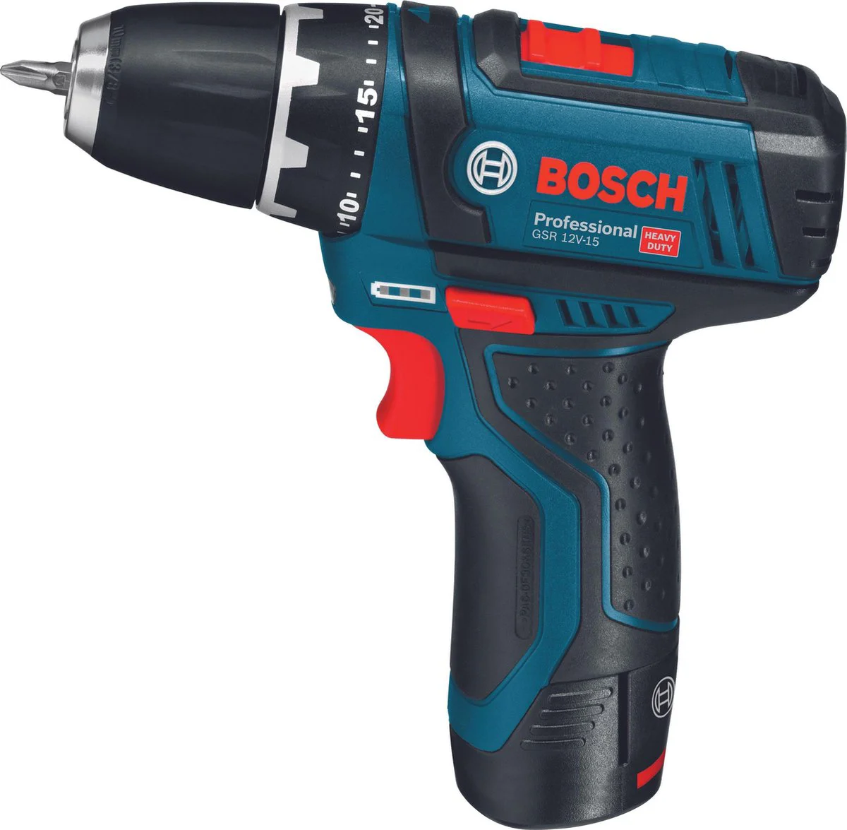 Bosch Professional GSR 12V-15 Accu schroefboormachine 12V 2.0Ah in L-Boxx - 0601868109