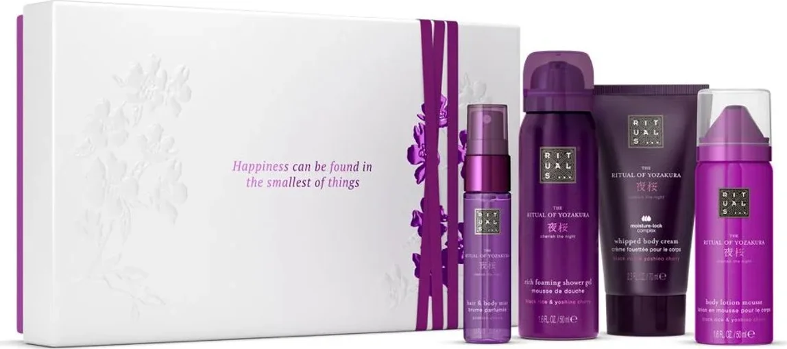 Rituals - Geschenkset voor Vrouwen - 4 Producten - Douchegel 50 ml + Bodycrème 70 ml + Bodylotion Mousse 50 ml + Mist for Hair and Body 20 ml - Giftset Vrouw - Cadeaudoos - Geschenkdoos - Doucheschuim - Shower Gel - Body Lotion - Kerstpakket