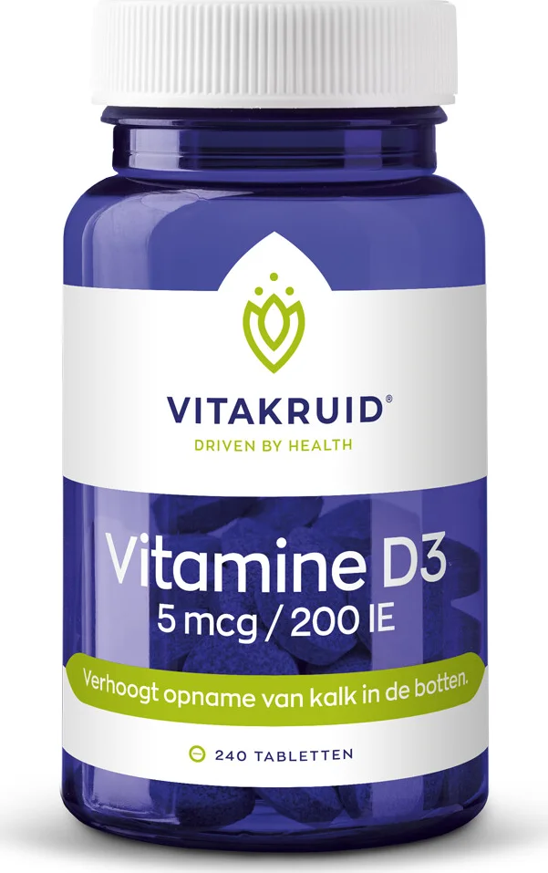 Vitakruid Vitamine D3 - 5 mcg 240 tabletten