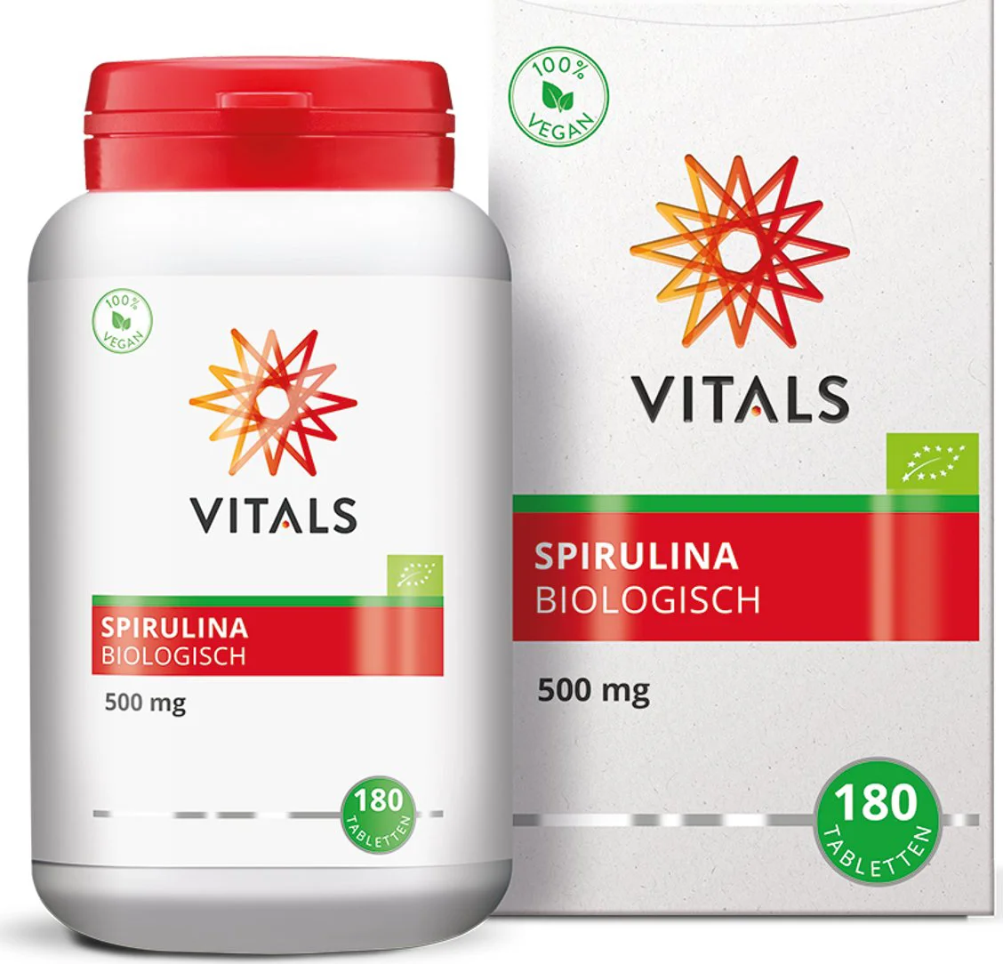 Vitals Spirulina Biologisch 500mg Tabletten 180TB