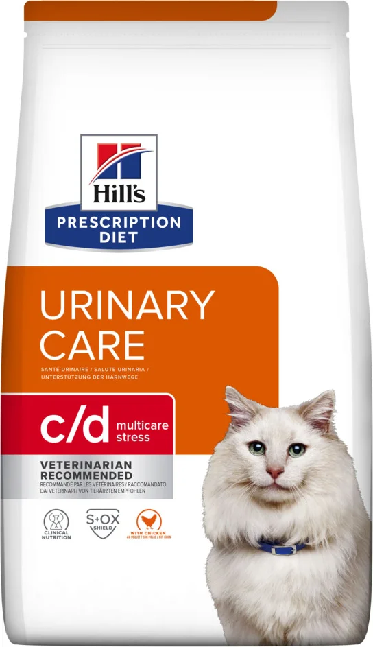 Hill's Prescription Diet c/d Multicare Stress Urinary Care Kattenvoer Droog Kip 1,5 kg