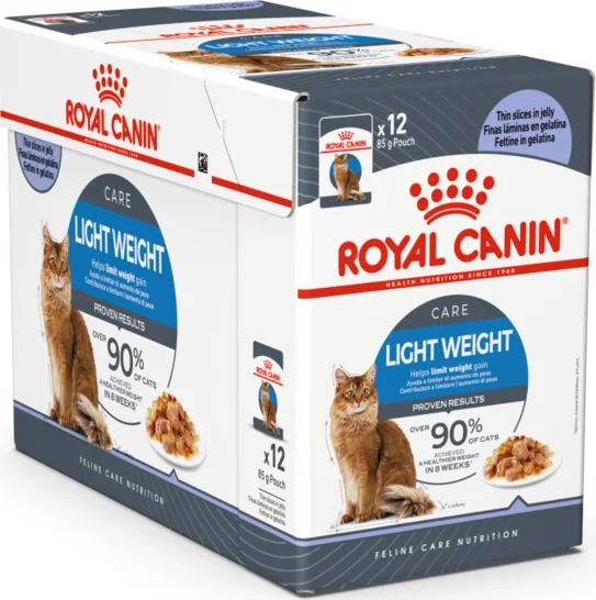 48x Royal Canin Kattenvoer Nat Light Weight Care Jelly 85 gr