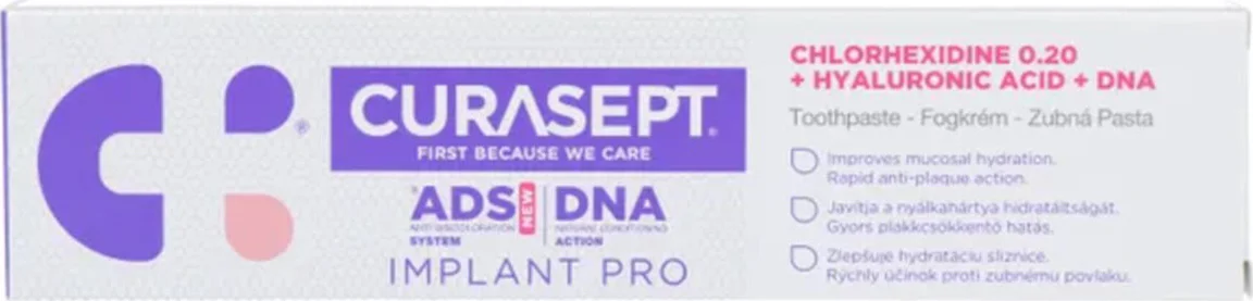 Curasept ADS DNA Implant Pro Tandpasta 0.20% CHX 75ML