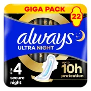 Always Maandverband Ultra Secure 5 Nacht 22 stuks