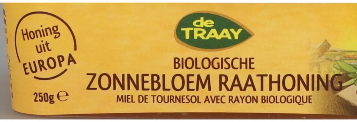 De Traay Zonnebloem Raathoning Biologisch 250GR