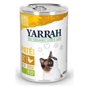 12x Yarrah Bio Kattenvoer Paté Kip 400 gr
