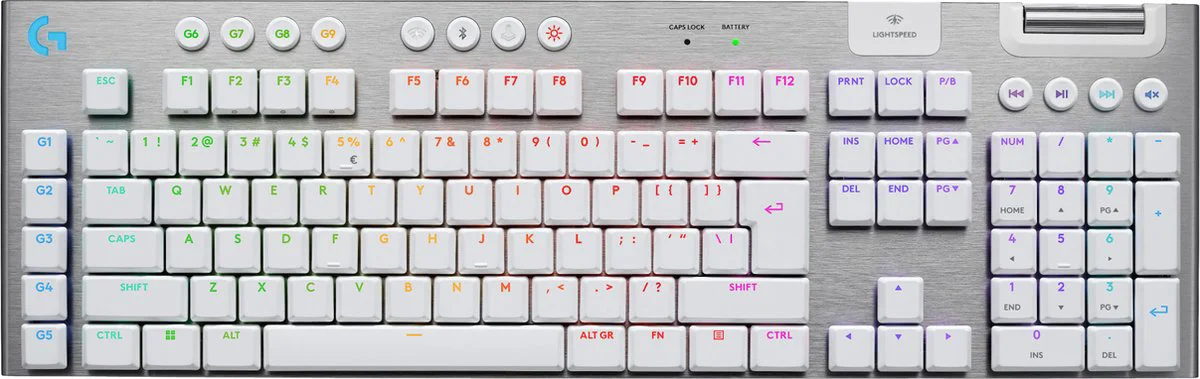Logitech G915 X Lightspeed Wireless Gaming Toetsenbord Wit Qwerty