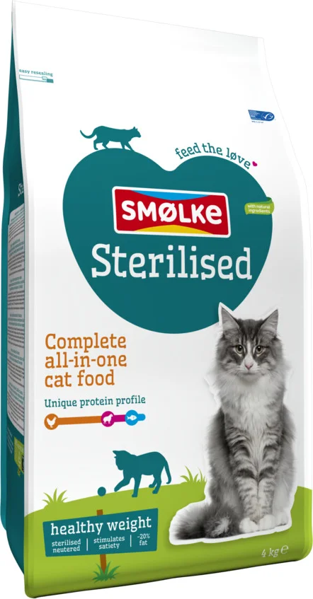 Smolke Kattenvoer Sterilised 4 kg
