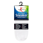 Lucovitaal Bamboe Sneakersok Wit maat 39-42 1 paar