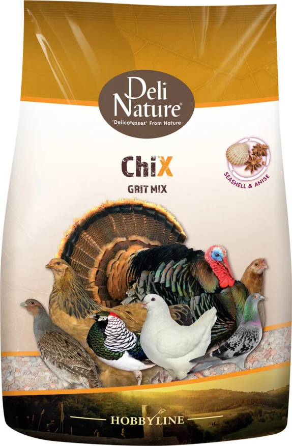 6x Deli Nature Chix Kippen Grit 3 kg